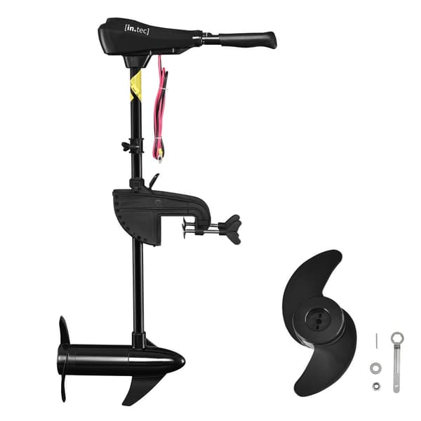 Elektrisk båtmotor 46 lbs (20,9 kg) 12V 492W 2 bladig propeller 360° vridbar [in.tec]