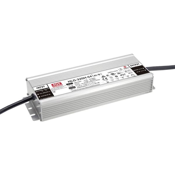MW Mean Well HLG-320H-24AB LED driver Konstantspänning 320.16 W 6.67 - 13.34 A 21 - 26 V/DC dimbar, 3-i-1 Dimmerfunktio