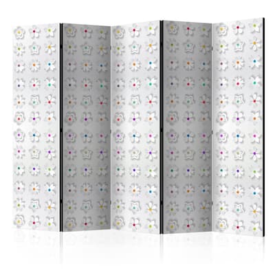 Rumsavdelare - Room divider – Colorful flowers II