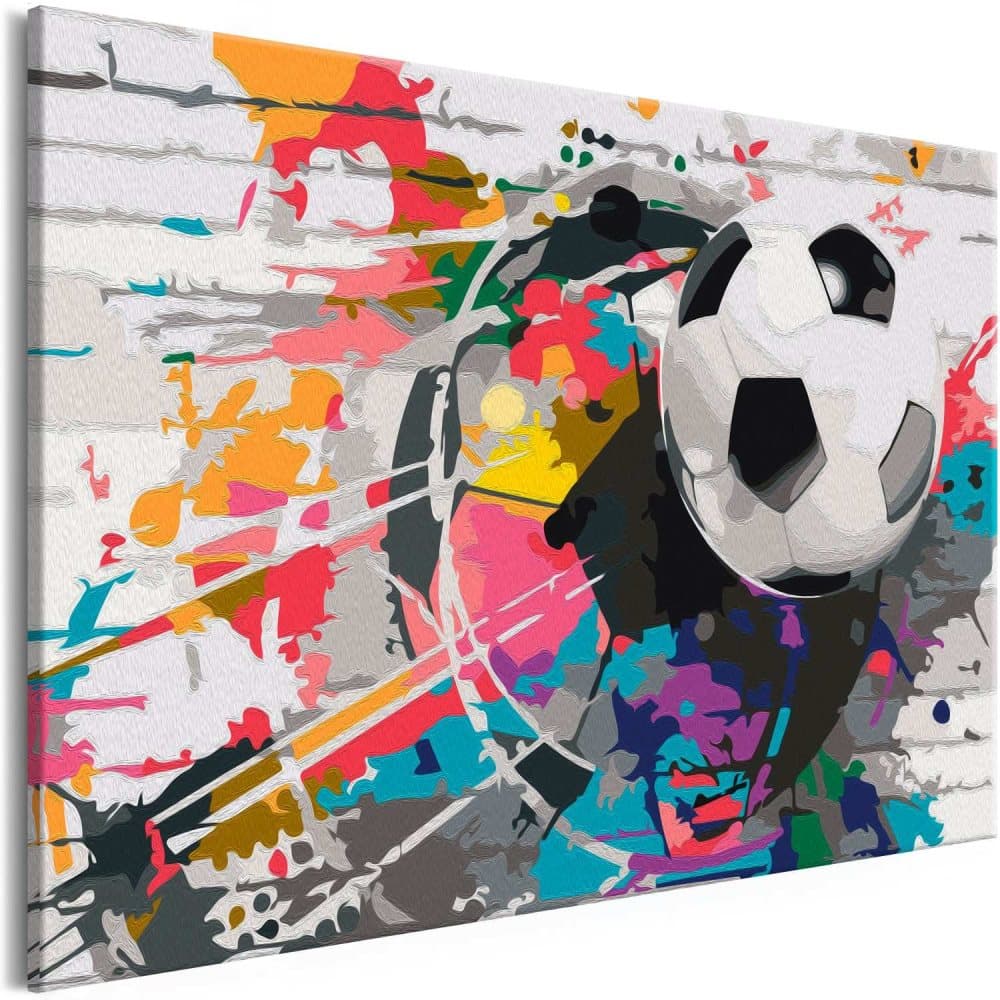 DIY lærred maleri - Colourful Ball