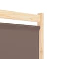 Miniatyrbillede 6 af 8: vidaXL 5-panels rumdeler 200 x 170 x 4 cm stof brun