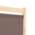 Miniatyrbillede 6 af 8: vidaXL 4-panels rumdeler 160 x 170 x 4 cm stof brun