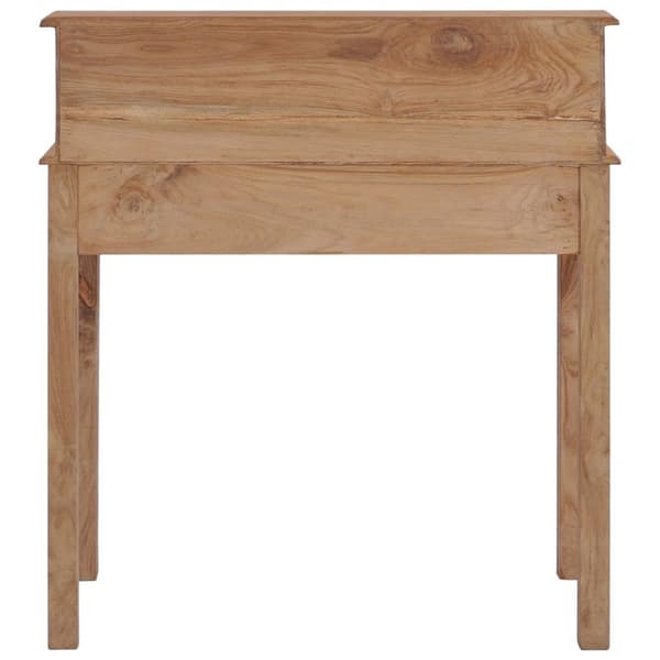 vidaXL Skrivbord 90x50x100 cm massiv teak