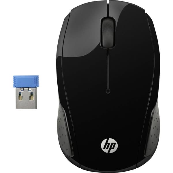 HP 220 WiFi mus Trådlös Optisk Svart 3 Knappar 1300 dpi Svart