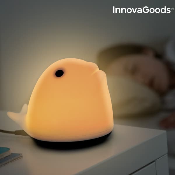 InnovaGoods Rechargeable Silicone Whale Touch Lamp
