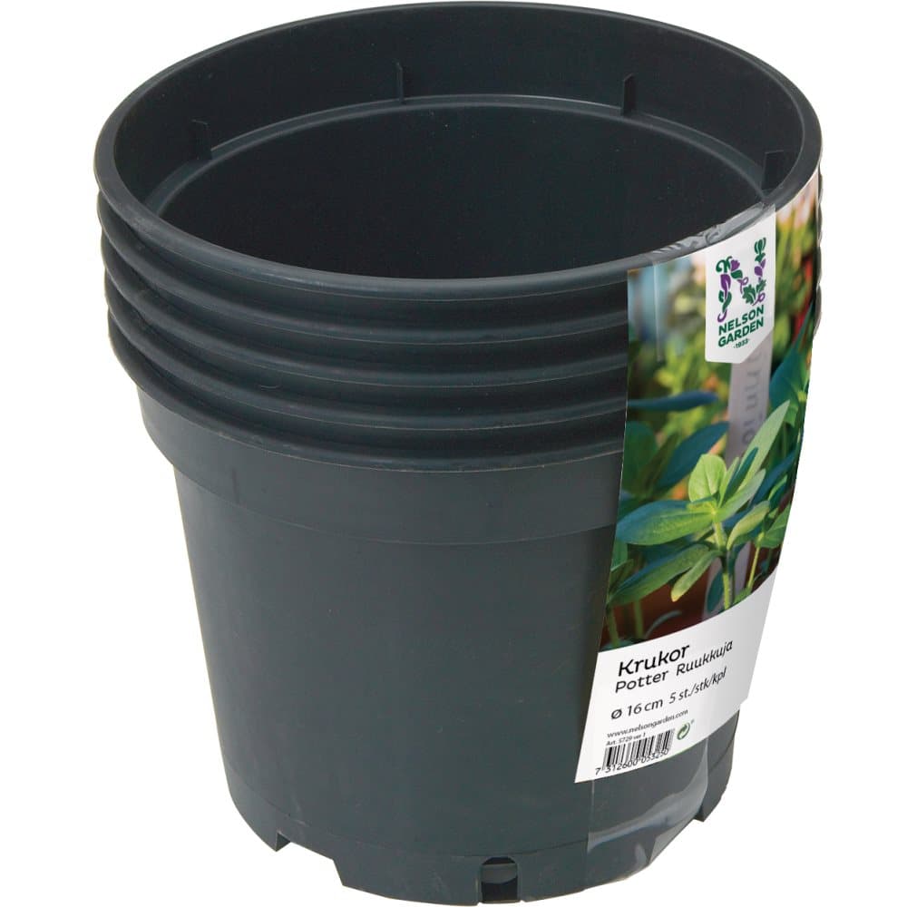 Plastkruka Rund 17cm 5st