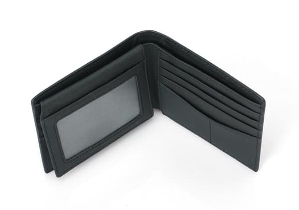 RFID carbon plånbok i äkta läder