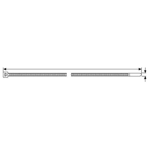 HellermannTyton 138-00034 UB270C-N-PA66-NA Buntband 270 mm 4.60 mm Natur 100 st