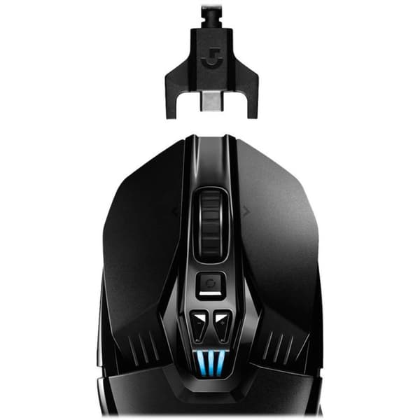 Logitech Gaming G903 Lightspeed Gaming-mus Trådlös Optisk Svart 11 Knappar 16000 dpi Upplyst, Laddningsbara, Trådlös la
