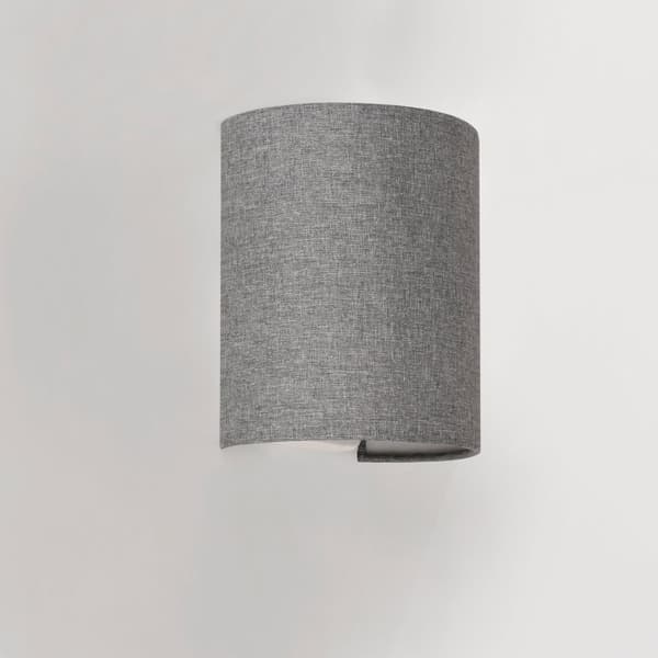 [lux.pro]® Væglampe - 20x17,5x13cm - halvcirkel - 1xE27 - grå