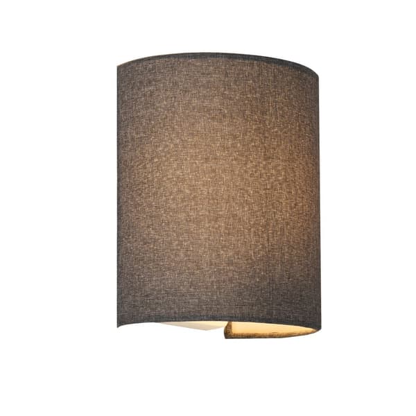 [lux.pro]® Væglampe - 20x17,5x13cm - halvcirkel - 1xE27 - grå