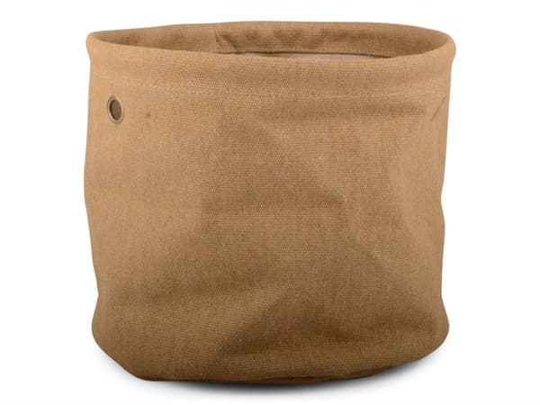 Opbevaring rundt tekstil Camel farvet