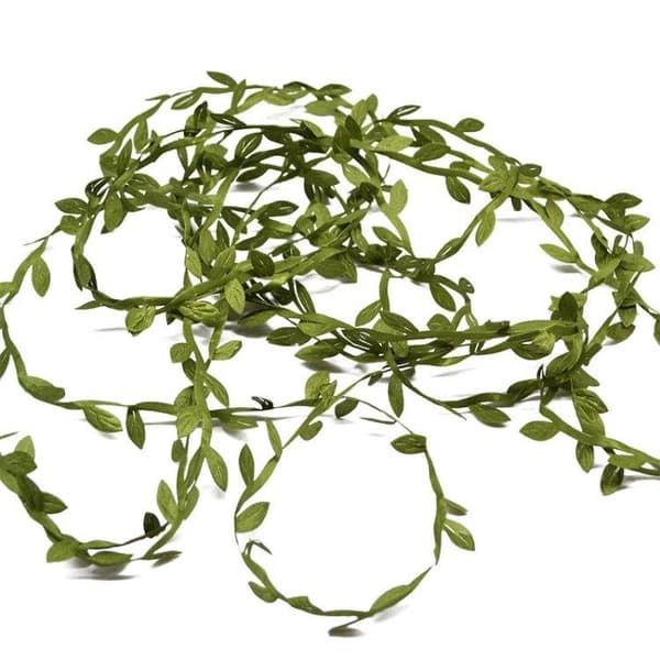 2-Pack Blomstergirlang gröna löv 2x10m