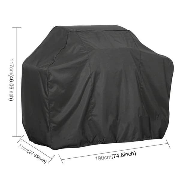 Grillovertræk 190x70x117cm - beskytter mod vind og vejr