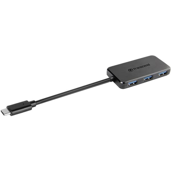 Transcend TS-HUB2C 4 Port USB-Hub 3.0 Svart