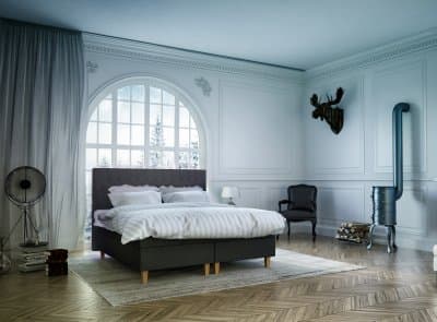 Östermalm Kontinentalsäng Sängpaket med Handquiltad Royal Classic gavel