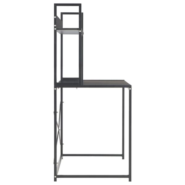 vidaXL computerbord 120 x 60 x 138 cm sort