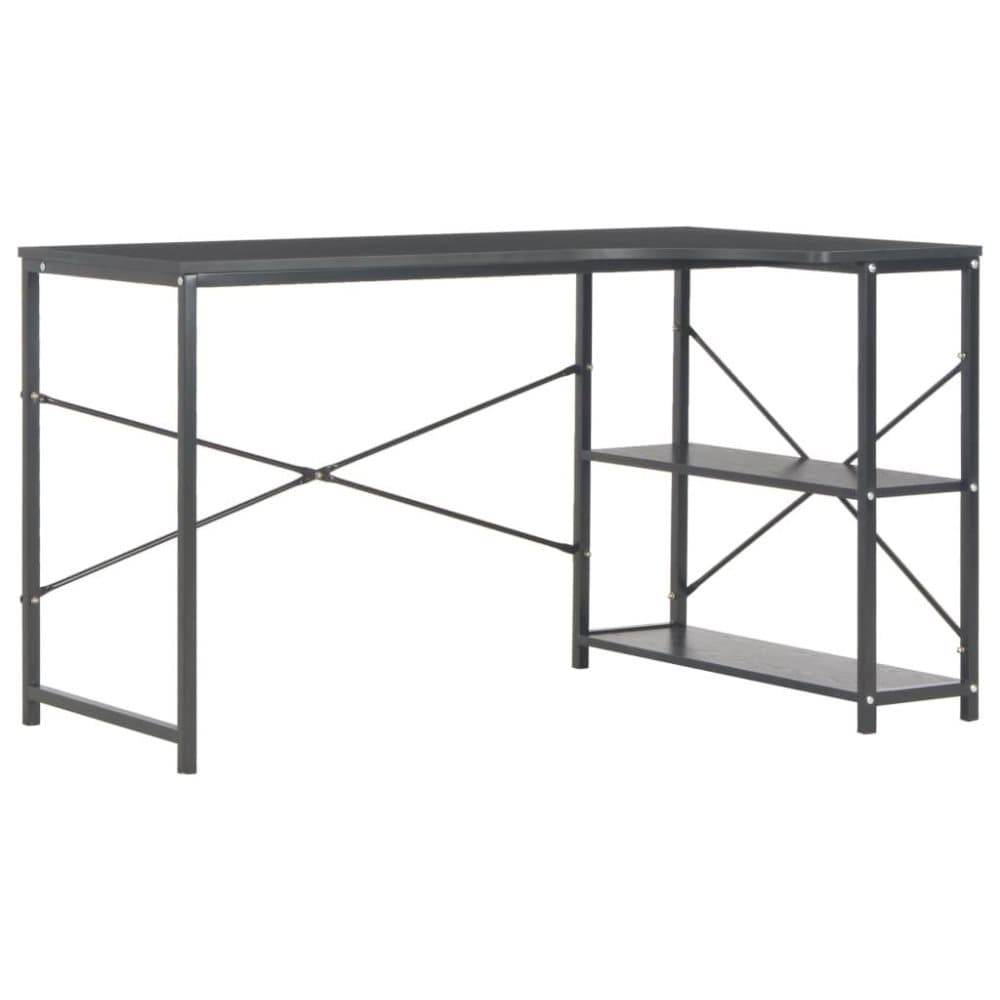 vidaXL Datorbord svart 120x72x70 cm
