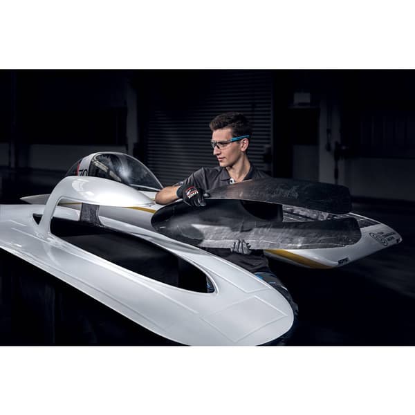 uvex x-fit pro 9199245 Skyddsglasögon inkl. UV-skydd Blå, Antracit