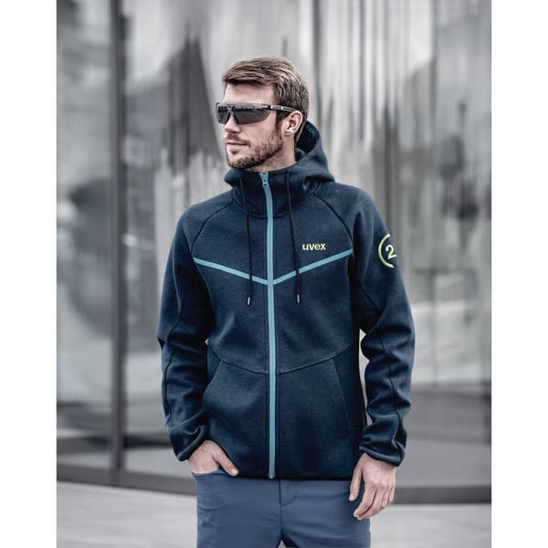 uvex x-fit pro 9199276 Skyddsglasögon inkl. UV-skydd Antracit, Ljusgrå