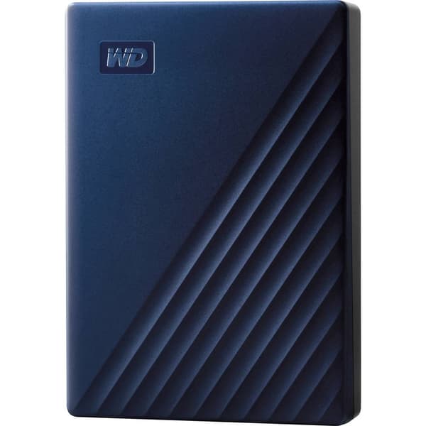 WD My Passport for Mac 5 TB Extern hårddisk 2.5 USB-C® Blå WDBA2F0050BBL-WESN
