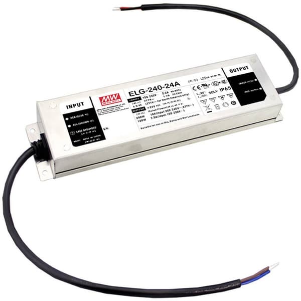MW Mean Well ELG-240-42AB-3Y LED driver Konstantspänning 239.82 W 2.86 - 5.71 A 39 - 45 V/DC 3-i-1 Dimmerfunktion, Mont