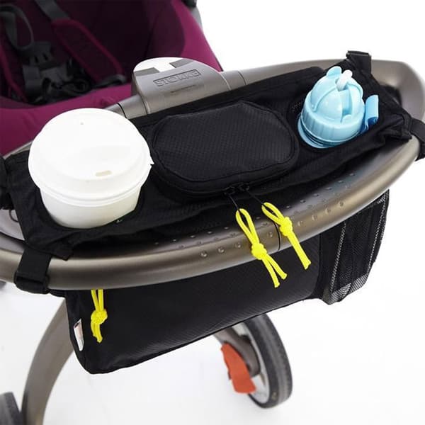Foreldrekonsoll for barnevogn med smart oppbevaring