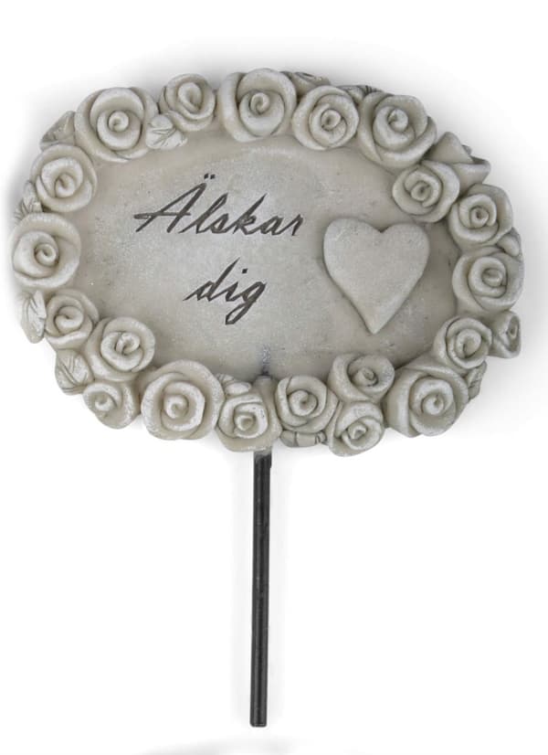 FORM Living Gravdekorationsskilt "Elsker dig" 11 cm