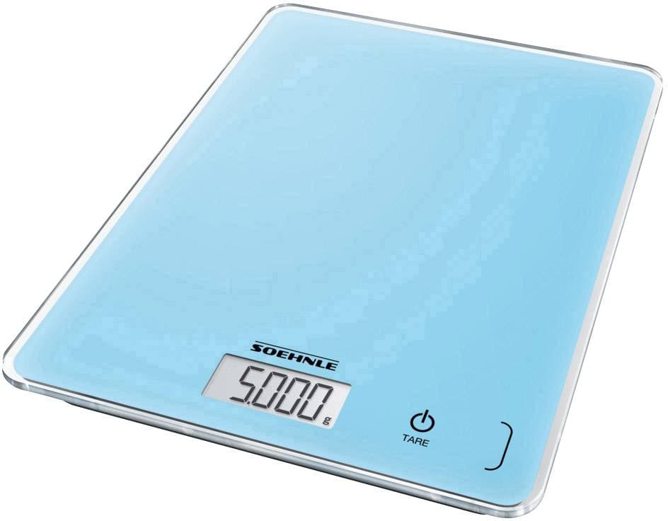 Soehnle KWD Page Compact 300 pale blue Digital kkkenvægt med vægmontering Vejeområde=5 kg Blå