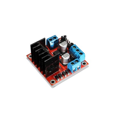 L298N H-Brygga för två DC-motorer eller en stegmotor. Passar Arduino