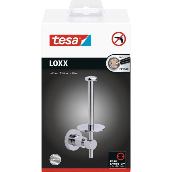 tesa LOXX Toalettpappershållare Lim Metall