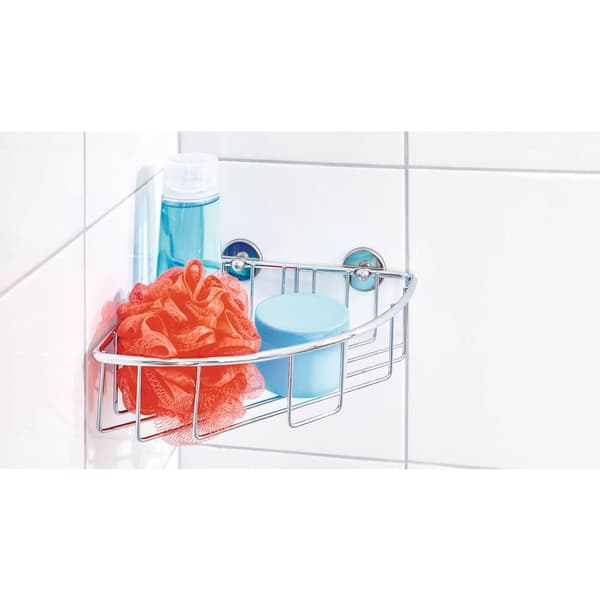 tesa 40216-00000-00 baath Plus Hörnduschkorg Lim Krom (glänsande)