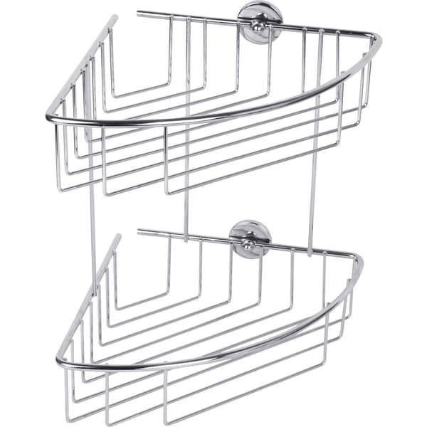 tesa 40215-00000-00 baath Plus Hörnduschkorg Lim Krom (glänsande)