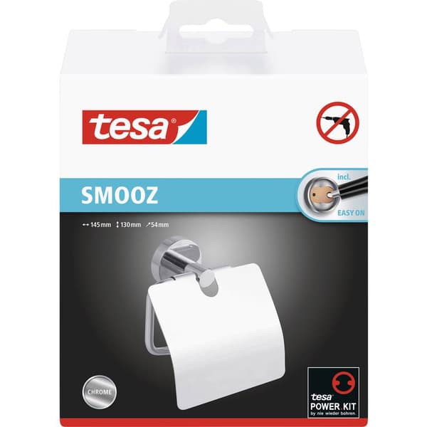 tesa SMOOZ Toalettpappershållare Lim Metall
