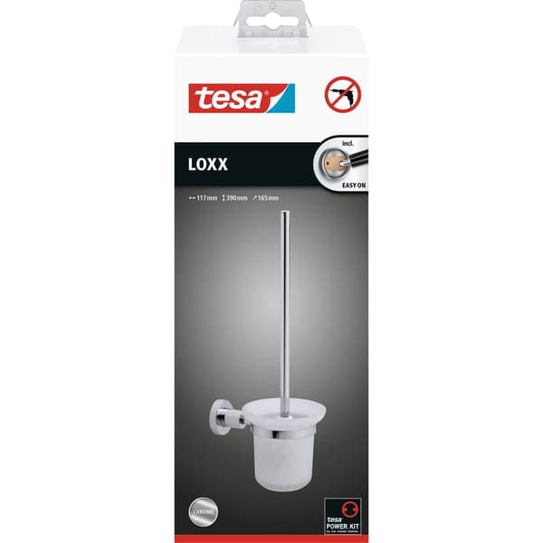 tesa LOXX Toalettborstehållare Lim Metall