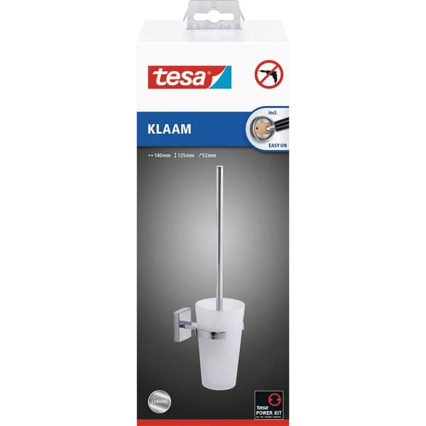 tesa klaam Toalettborstehållare Lim Metall