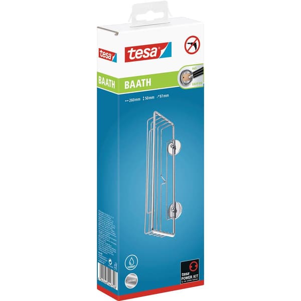 tesa 40221-00000-00 baath Plus Duschkorg Lim Krom (glänsande)