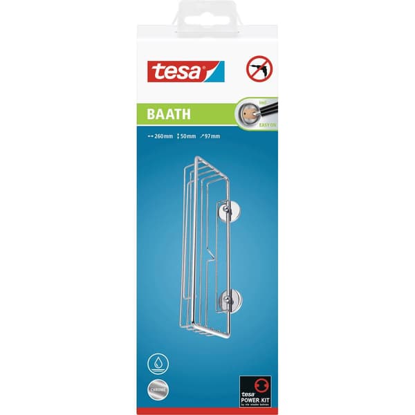 tesa 40221-00000-00 baath Plus Duschkorg Lim Krom (glänsande)