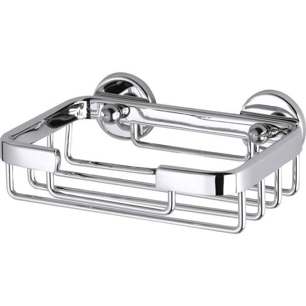 tesa 40208-00000-00 ALUXX Tvålkorg Lim Krom (glänsande)