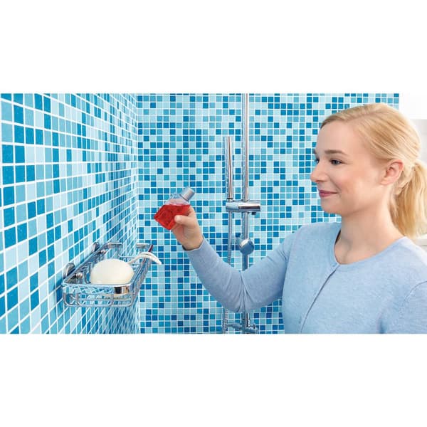 tesa 40207-00000-00 ALUXX Badhylla Lim Krom (glänsande)