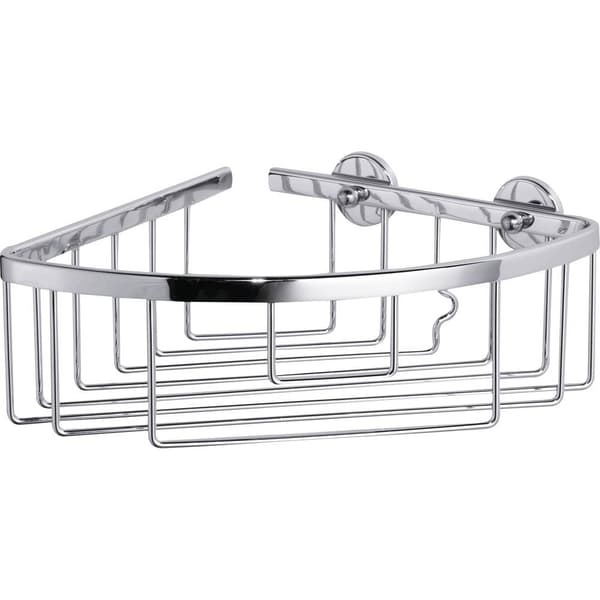 tesa 40200-00000-00 ALUXX Hörnduschkorg Lim Krom (glänsande)