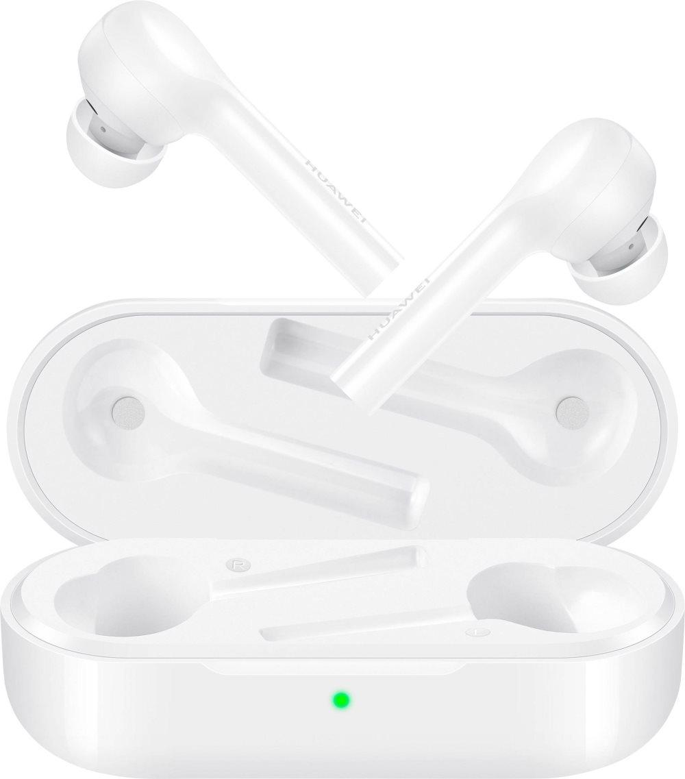 HUAWEI FreeBuds lite Bluetooth In Ear hovedtelefoner In-ear Svedresistent, Vandbestandig, Touch-styring Hvid