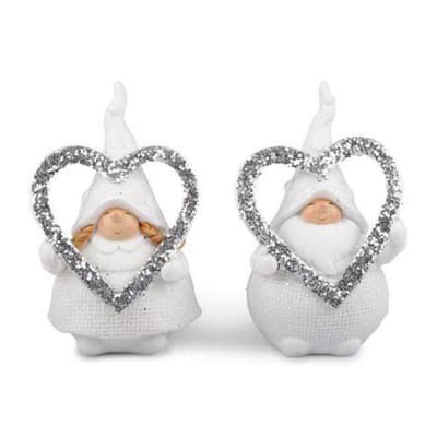 FORM Living Julemand og far med hjerte jul 12 cm 2-pak