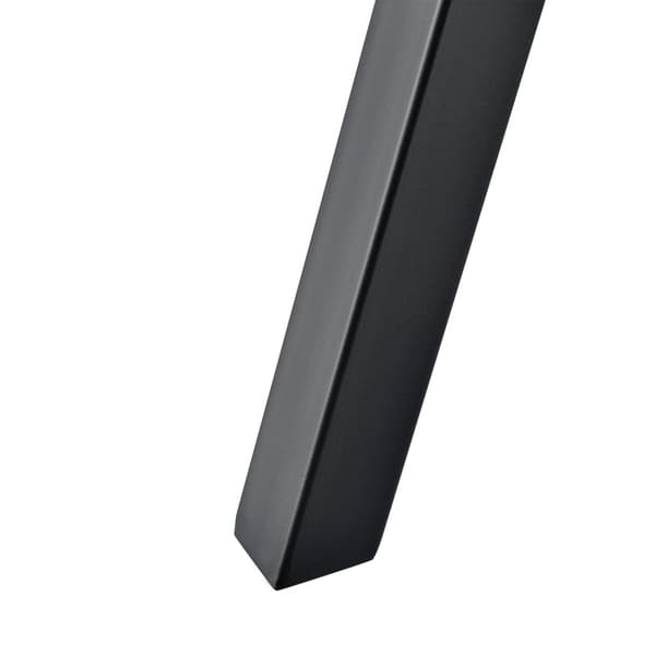 [en.casa]® Bordben i sæt - 2 stk. - 40x40cm - uden midterdel - sort