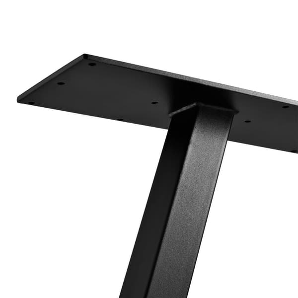 Bordsben set om 2 70x12x72cm svart [en.casa]