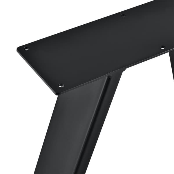 [en.casa]® Bordben i sæt - 2 stk. - 40x10x40cm - trekant form - sort