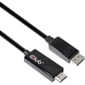 Miniatyrbild 2 av 4: club3D DisplayPort / HDMI Adapterkabel DisplayPort-kontakt, HDMI-A-kontakt 2.00 m Silver CAC-1082 DisplayPort-kabel