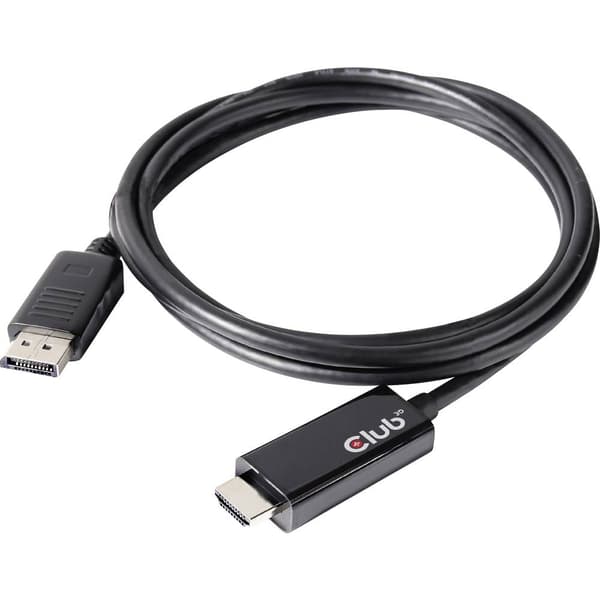 club3D DisplayPort / HDMI Adapterkabel DisplayPort-kontakt, HDMI-A-kontakt 2.00 m Silver CAC-1082 DisplayPort-kabel