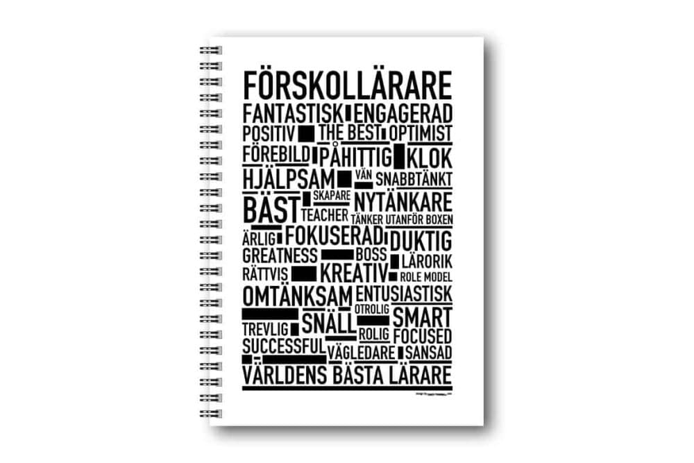 Skrivbok Förskollärare