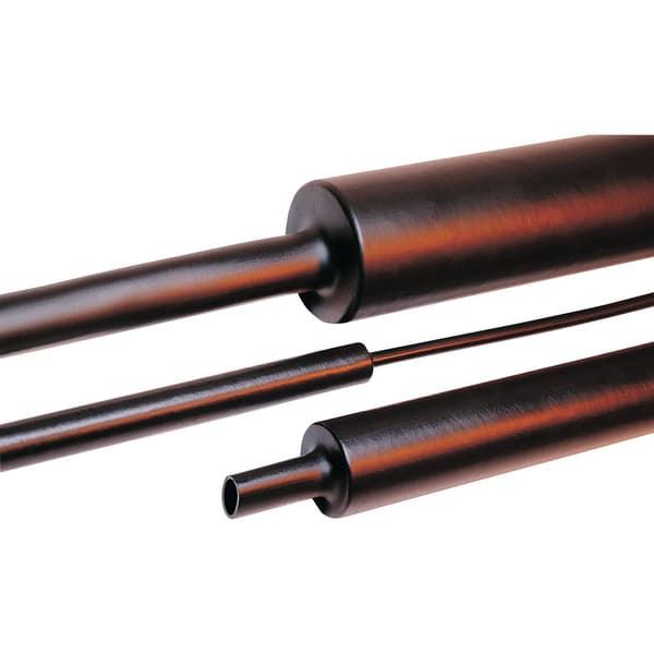HellermannTyton 323-50630 Krympslang med lim Svart 63 mm 19 mm Krympförhållande:4:1 1 m